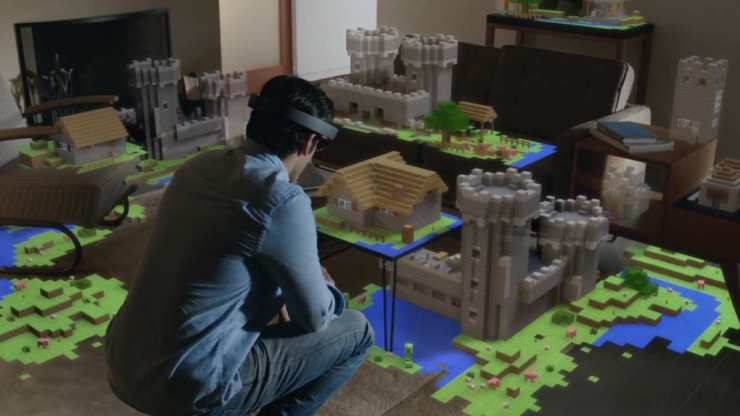 Minecraft avec Hololens à l'E3 [RéalitéAugmentée]
